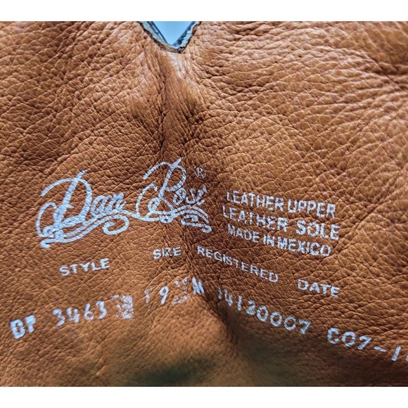 [SOLD]Dan Post Boots Womens 9.5M Santa Rosa Snip Toe Tan Western Cowboy DP3463 - Picture 10 of 10